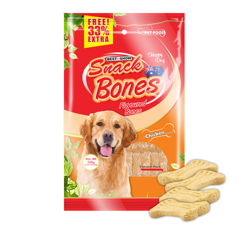 Dog | Product - SNACKBONES - Chicken - 240 gr  - Best In Show - Best Pet Food For Your Pet
