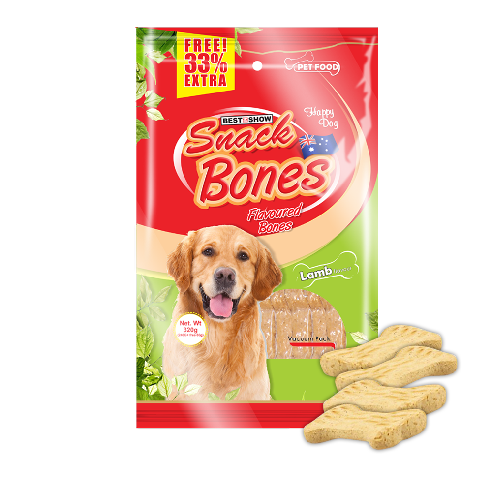 Dog | Product - SNACKBONES - Lamb - 240 gr  - Best In Show - Best Pet Food For Your Pet