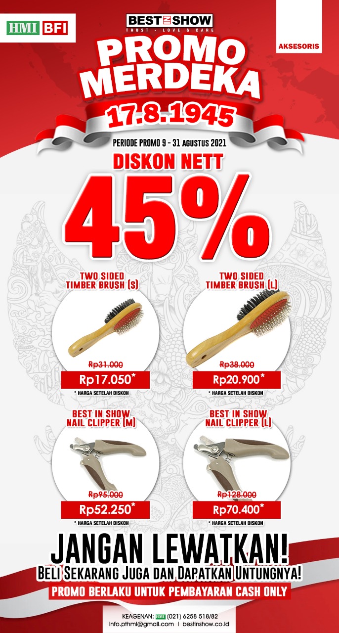 Promotion - PROMO MERDEKA ALAT GROOMING - Best In Show - Best Pet Food For Your Pet